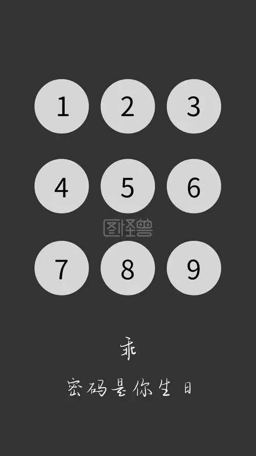 简约创意密码纯文字手机壁纸