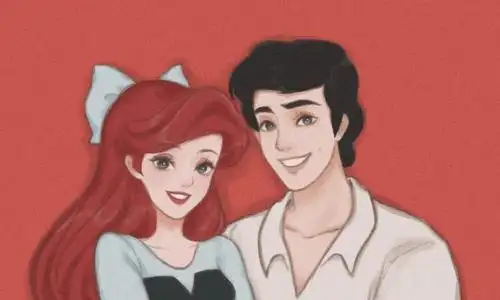 迪士尼公主王子情侣头像