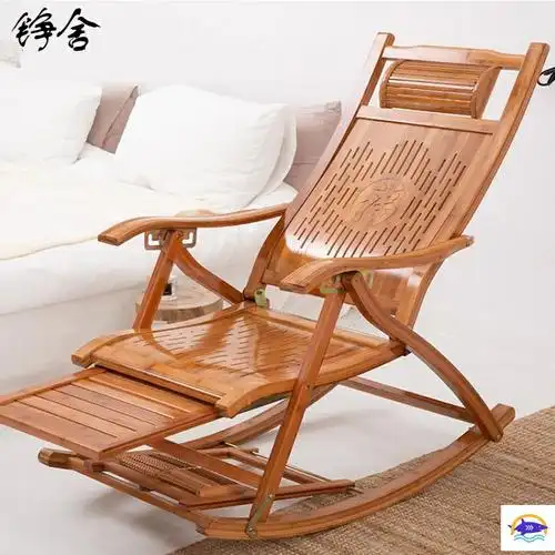 竹摇摇椅躺椅大人折叠午睡懒人休闲椅太师椅家用折叠椅