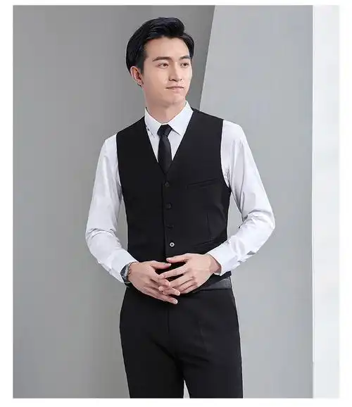 vorlansa西服套装男士商务修身西装男工作服银行职业正装保险小西服男