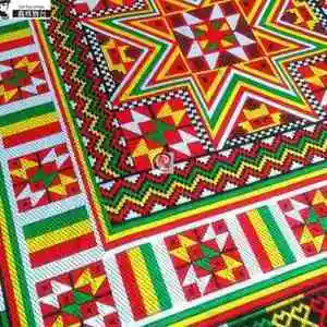 瑶族本土经典八角花纹样花边织带瑶家人服装头帕民族特色配饰辅料