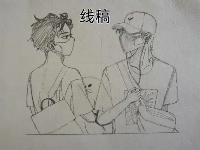 博君一肖双人机场临摹