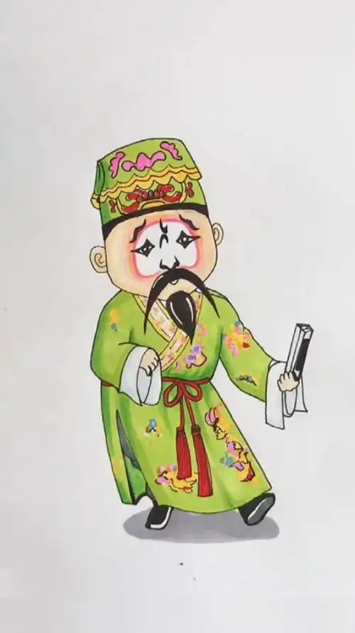 用简笔画带你走进戏曲的世界,领略不一样的国粹——丑篇-度小视