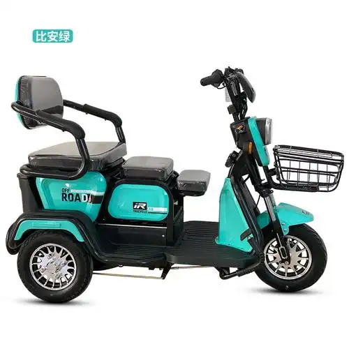 电动2020年新款三人座椅三轮车家用迷你型成人女士电动三轮车