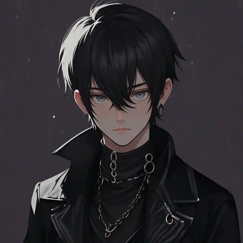 94黑暗系冷酷二次元男生头像94
