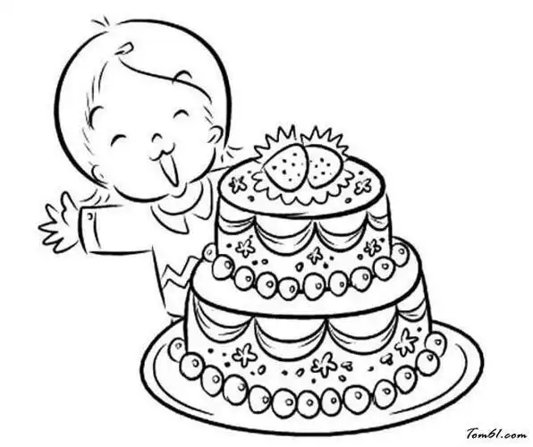 过生日的人物图片简笔画图片少儿图库中国儿童资源