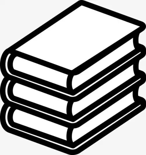 矢量黑色重叠的书籍