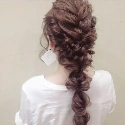 怎么编头发简单又好看,简单编发图片,发型图片