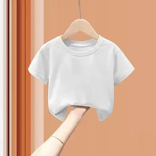 2023新款儿童纯棉短袖t恤夏季装男女童宝宝衣服薄款