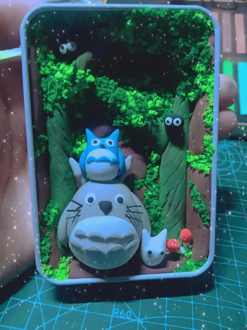 超轻粘土 #手工diy #龙猫 #纯手工打造 #宫崎骏 在 - 抖音