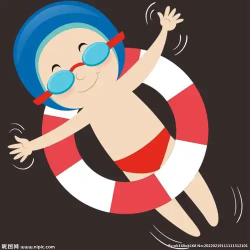 游泳卡通人图片