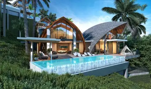 泰国苏梅岛一一观景台海景别墅