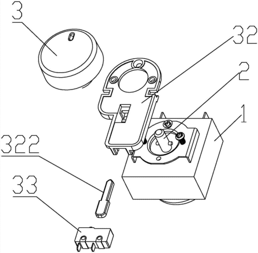 一种旋钮控制电开关制造技术