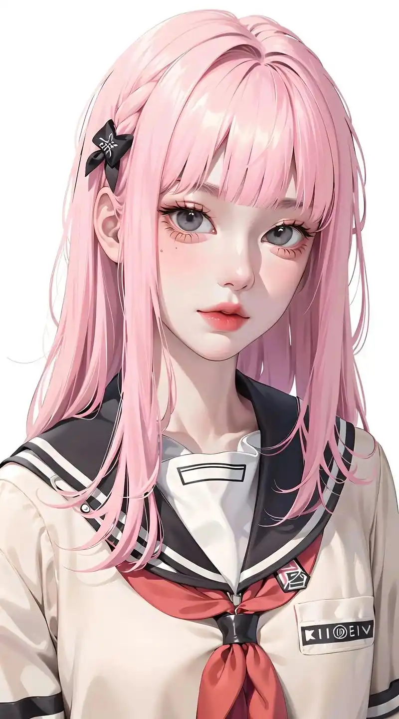 粉色头发:做不被定义的女孩.#ai绘画 #二次元少女 #女生 - 抖音