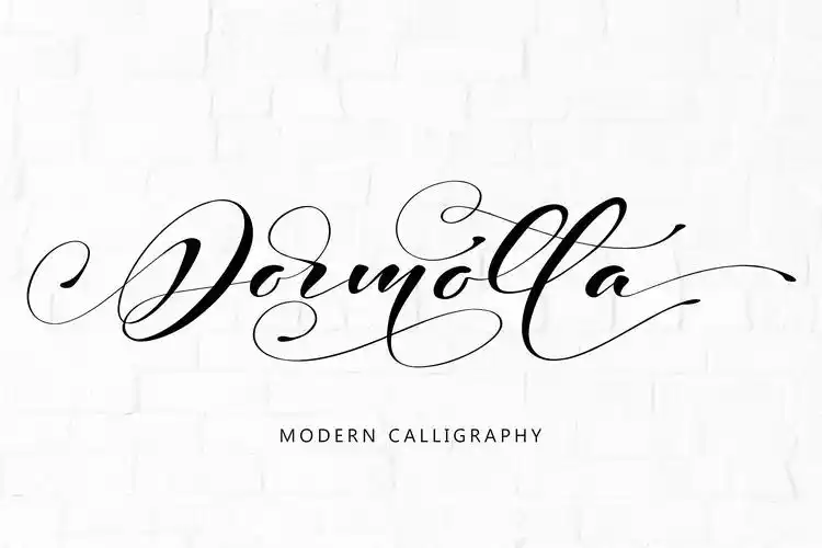 dormotta花体连笔英文唯美字体下载