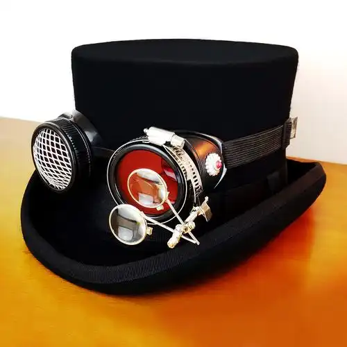 齿轮公爵欧美朋克瘟疫医生中性魔术绅士礼帽帽子