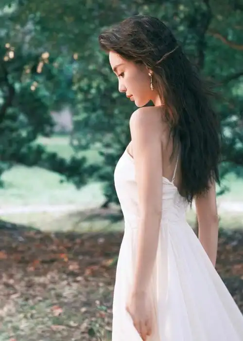 angelababy绿野漫游写真##angelababy公主下午茶