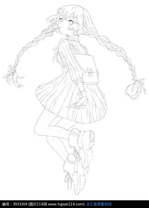 小背包简笔画 - 简单的背包简笔画教程女孩提包包的简单画法简笔画