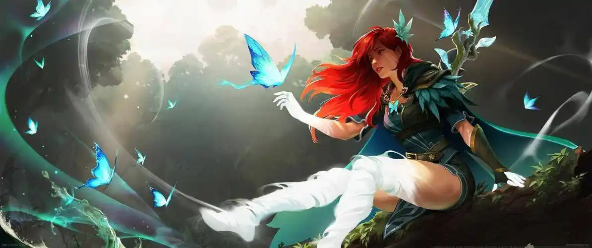 dota2刀塔2美女人物3440x1440带鱼屏壁纸