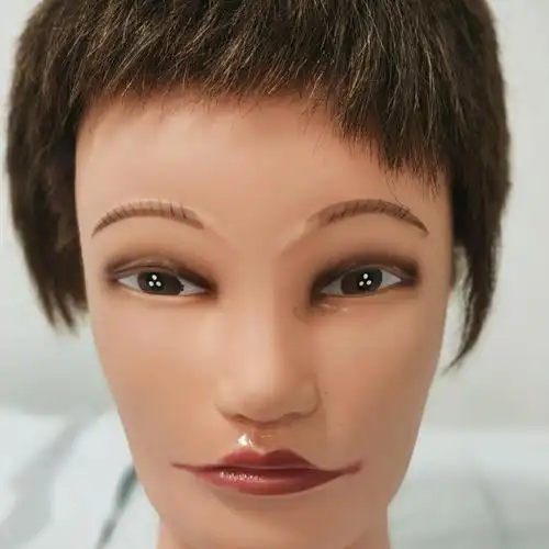 二手练习男士短发油头模特头公仔头假人头可烫染真人男女短发型迷你小