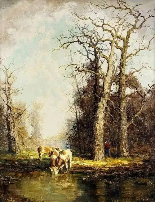 德国印象派画家ottoeduardpippel风景油画欣赏