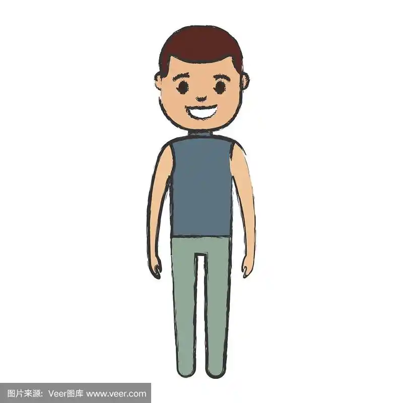 卡通人物站立图标