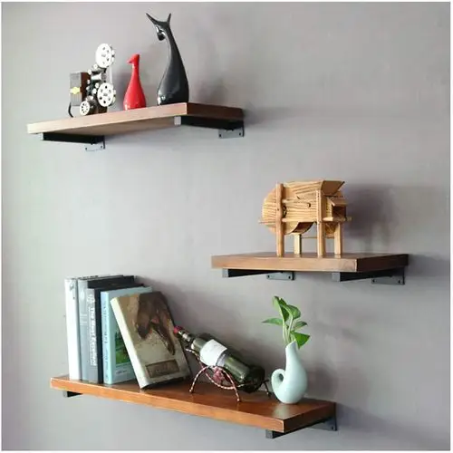 铁艺墙壁三角支架托架书架墙上置物架壁挂隔板承重支撑搁板层板托