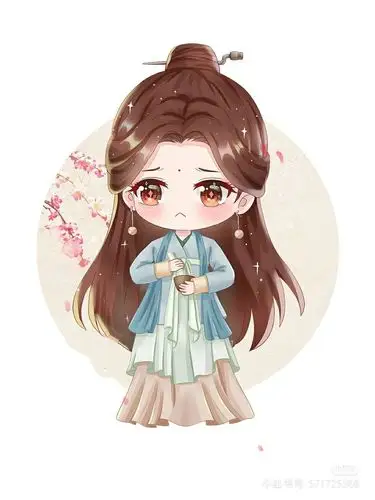 是我100粉丝的福利～ 几张我们白浅姑姑的q版图片