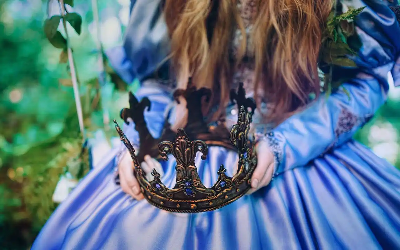 欧美美女魔法森林唯美写真图片桌面壁纸