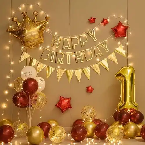 生日装饰场景布置轻奢风