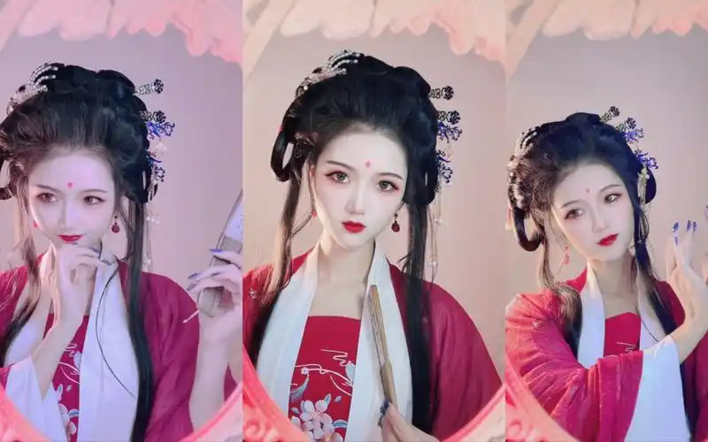 风情万种的大小姐汉服发型教程来咯!/唐风汉服发型教程