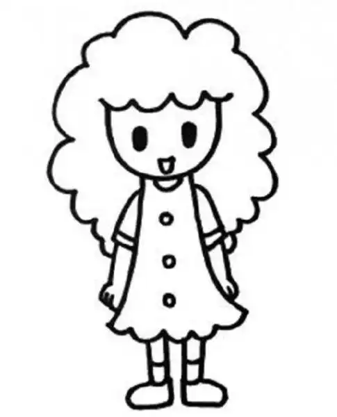 妈妈宝宝儿童简笔画图