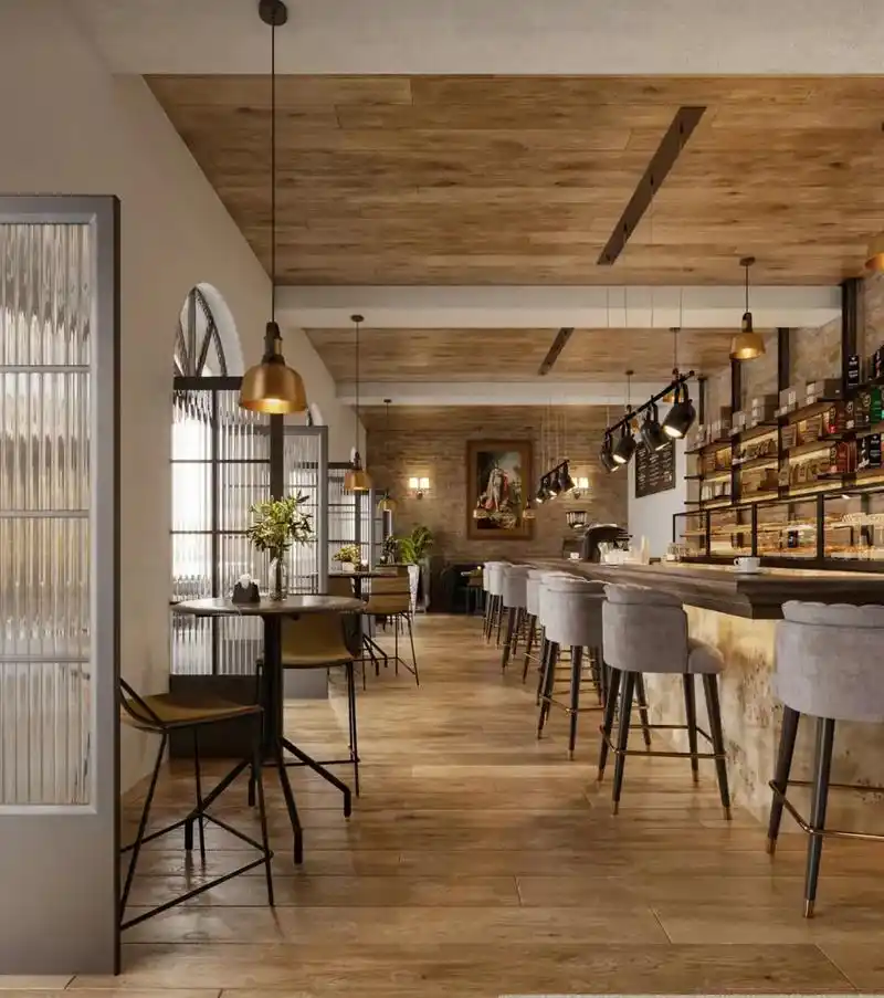 杭州咖啡厅装修设计案例.简洁明亮,富有艺术气息,这样的店铺谁 - 抖音