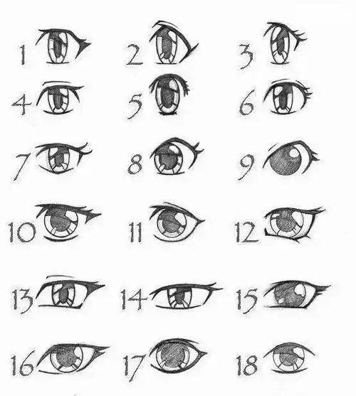 最全五官临摹素材合集,你需要的这里都有,还不收藏?