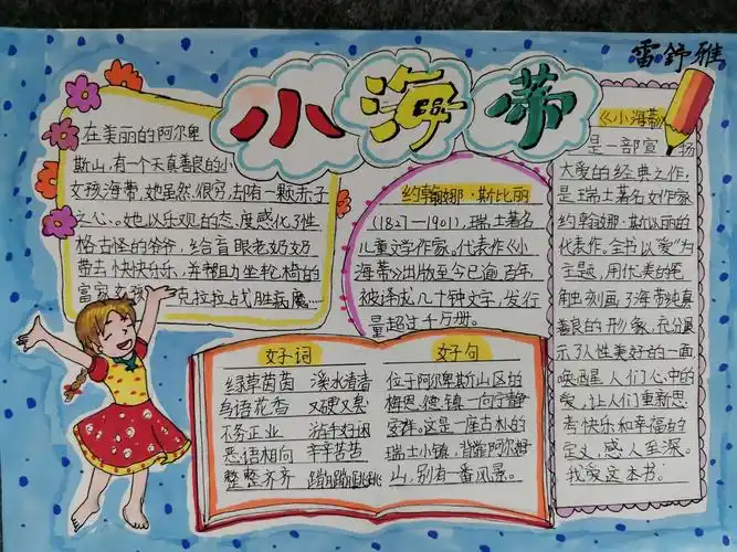 五六班《我眼中的小海蒂》优秀读书卡展览