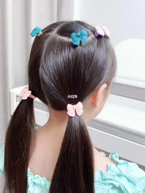上学赶时间就这样给女儿扎简单又好看上学发型头饰发饰儿童编发