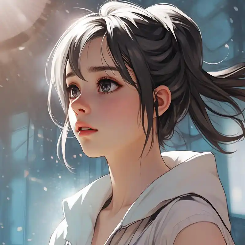 91水瓶座漫画少女头像78 来看看这款超可爱的水瓶座漫画少女头像