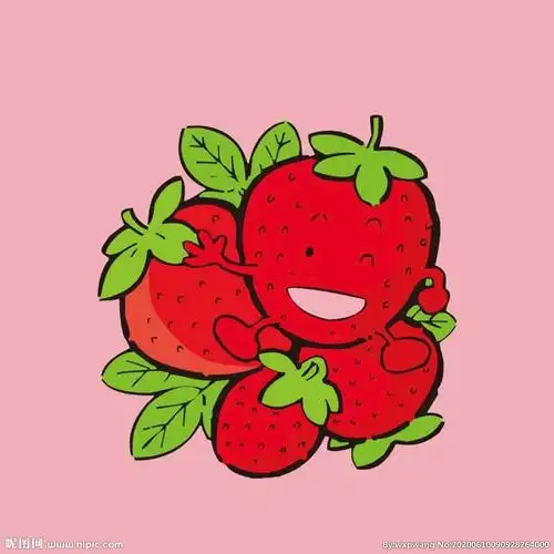 草莓 卡通 水果 儿童 矢量设计图__动漫人物_动漫动画_设计图库_昵图