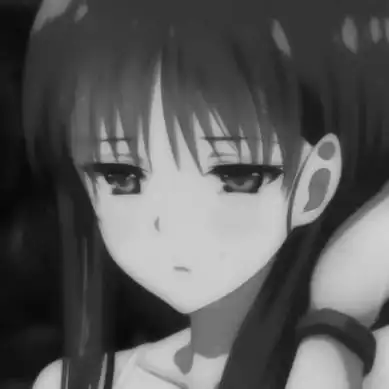 黑白女生头像动漫高清伤感的丧女头动漫黑白图片