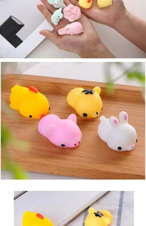 女孩女生无聊解压揉捏中学生减压玩具迷你手捏好玩手握挤挤乐 粉色