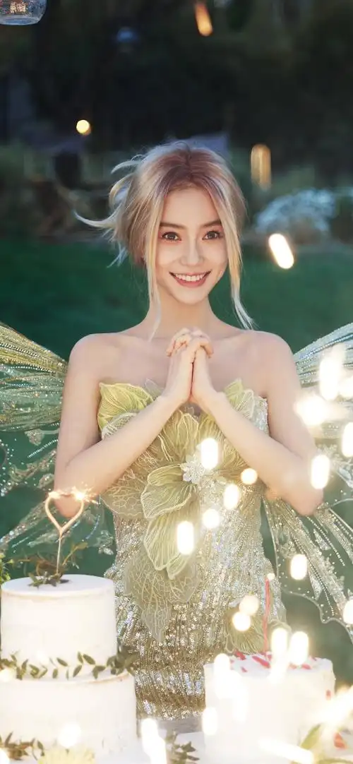 杨颖精灵造型手机壁纸