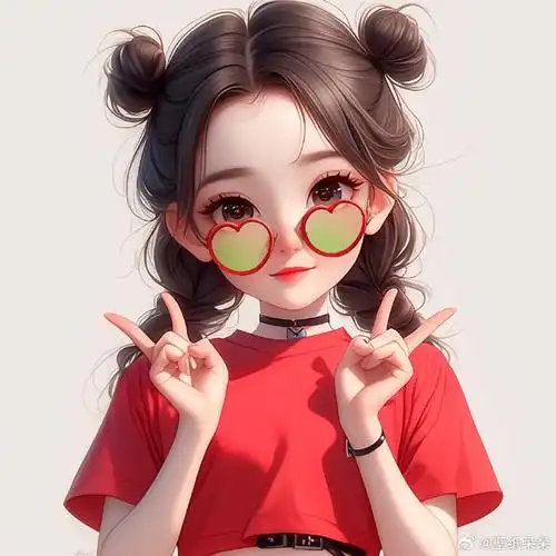 运动好身材女生红色系头像