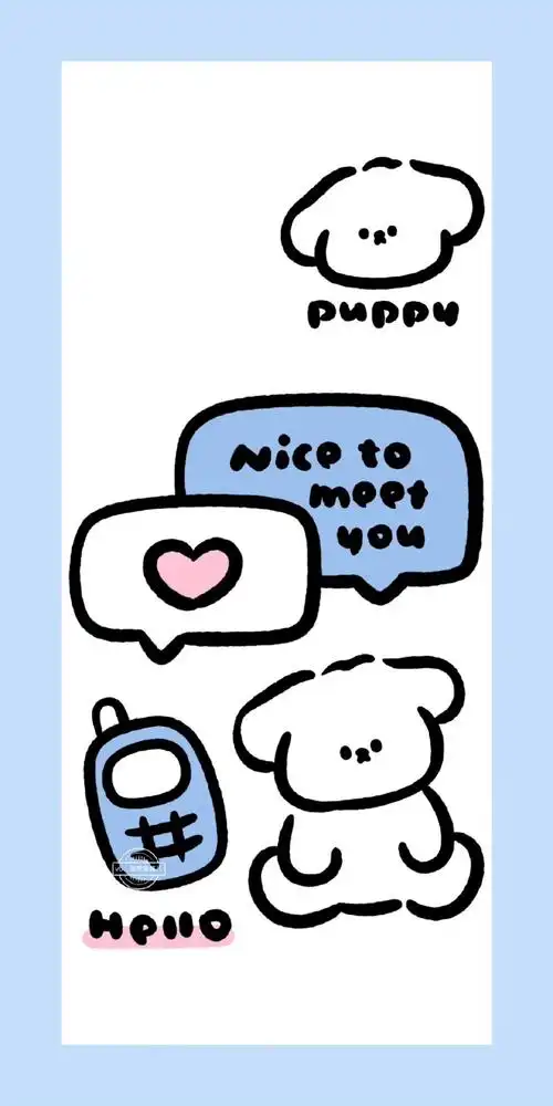 ins风简约系列|卡通小动物壁纸画师:菠萝… - 堆糖,美图壁纸兴趣社区