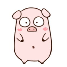 可爱贱贱猪表情包gif 超萌贱贱猪动态表情包