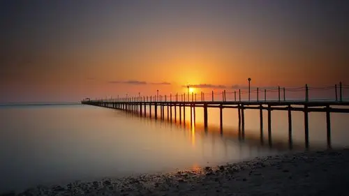 海边日出日落的精美壮观壁纸桌面(3)-qq壁纸网