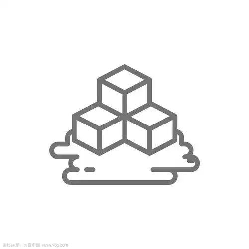 三个冰块线图标孤立在白色