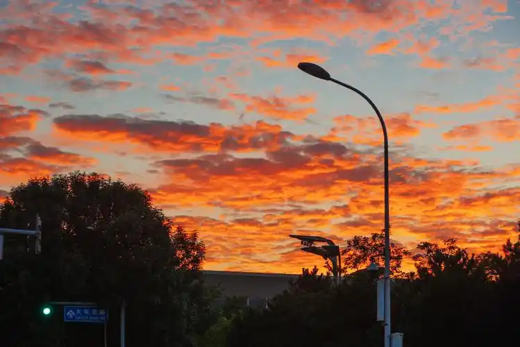 7月30日摄于奥林匹克公园附近久违的晚霞让整个城市都变得灿烂热烈