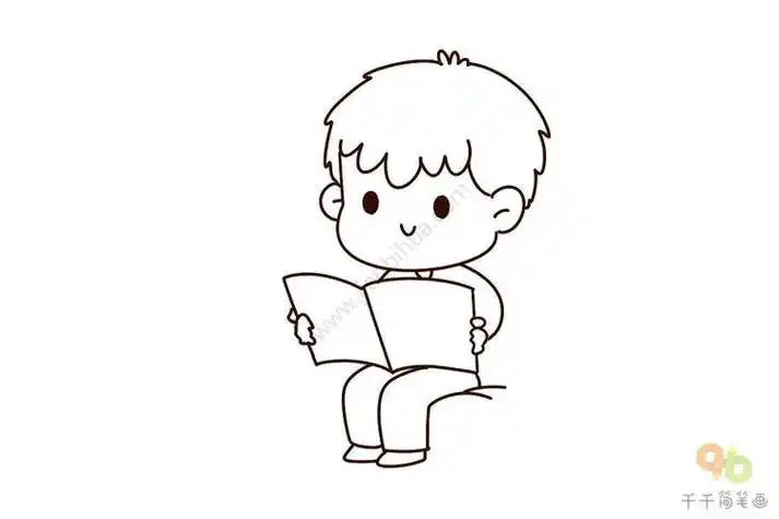 画图片免抠矢量素材看书简笔画的画法步骤世界读书日主题简笔画图文