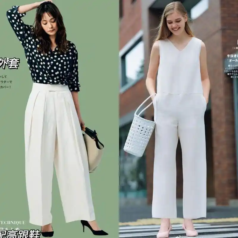 夏季穿"白色裤子",怎么搭配上衣和鞋子?