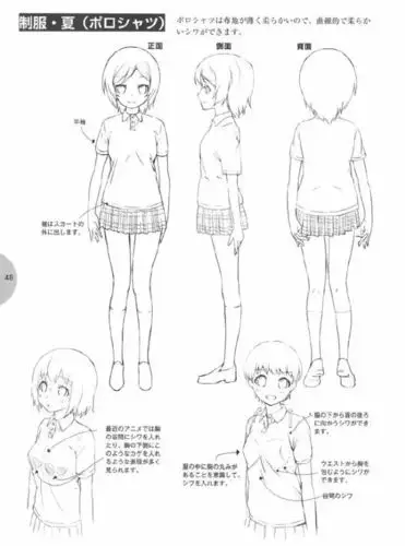 【绘画教程】动漫女孩子的绘制教程,想要掌握人体比例就得多练习!